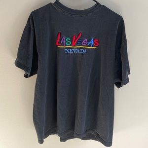 Las Vegas Vintage Embroidered Tee - XL
